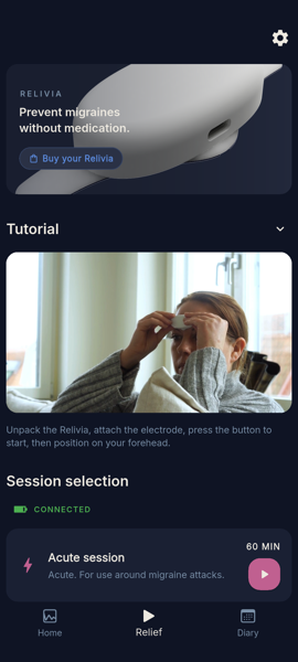Relief aHead treatment view